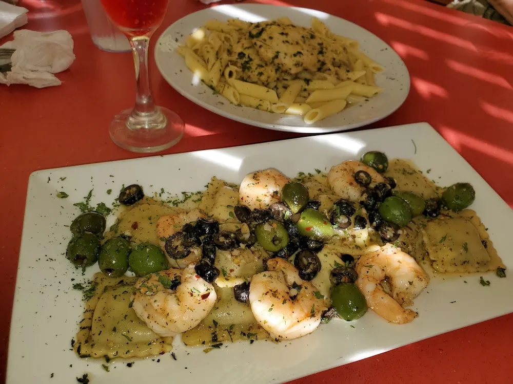 Ravioli and Shrimp